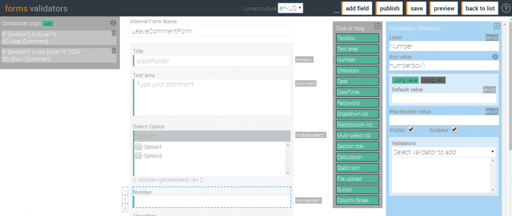 Form builder